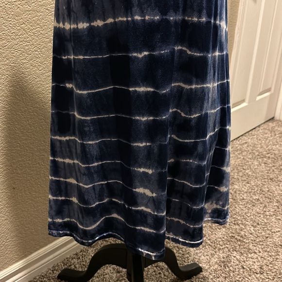 Tie dye cover up/ tank dress, 2 pockets, size M - Picture 3 of 6